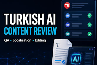 review turkish ai content for quality and localization