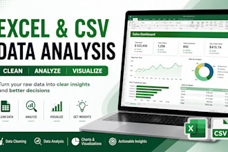 clean, analyze and visualize your excel or CSV data