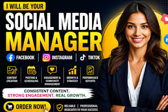 be your social media marketing manager, content creator and brand strategist