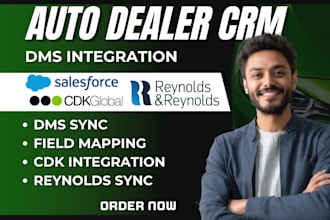 setup auto dealer CRM integration with cdk reynolds and reynolds dms salesforces