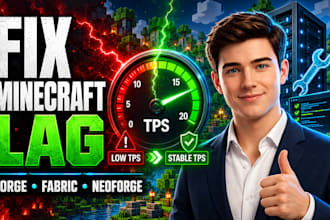 create mod lag fix modded minecraft forge fabric neoforge servers paper server