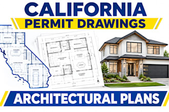 create architectural drawings for california building permit