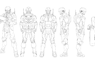 design your oc and create a professional reference sheet