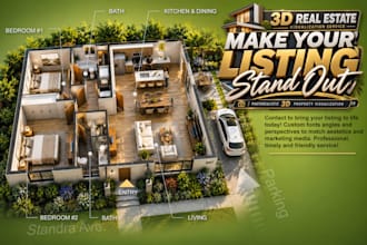 design 3d real estate visualizations from floor plans