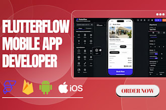 develop flutterflow mobile app, flutterflow developer, flutterflow firebase app