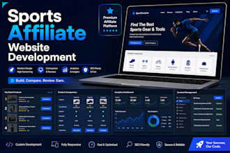 build sports affiliate website with comparison features and cms