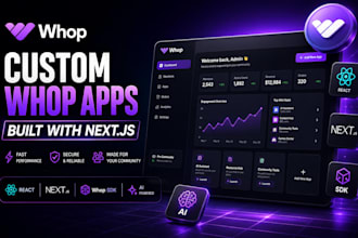 build a custom whop app for your community using nextjs and the whop sdk