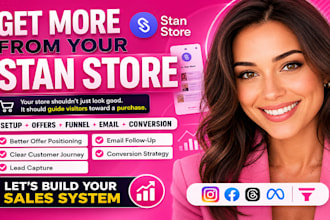 do stan store setup, marketing, email marketing to drive more sales and revenue