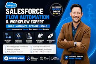 build salesforce flow automation workflows salesforce approvals and custom CRM
