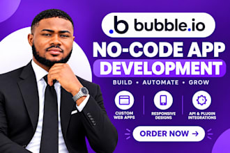 build bubble io app saas mvp and scalable web application