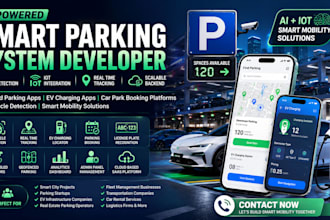 build ai android smart parking system evcharging mobile tracking car parking app