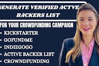 generate verified backers list for your kickstarter gofundme indiegogo campaign