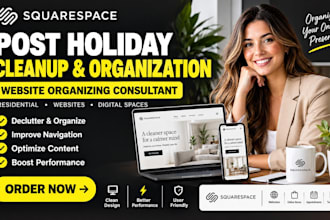 squarespace post holiday cleanup website organizing consultant residential webs