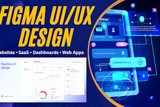design figma responsive website landing page uiux admin dashboard web app design