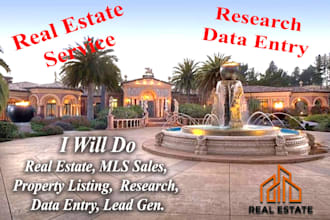 be your professional real estate VA for property listing, research, CRM support