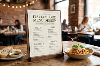 design italian restaurant menu,cafe menu,italian food menu design