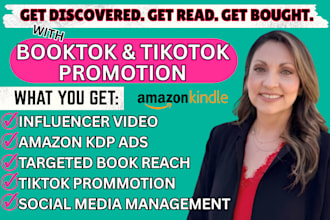 viral booktok promotion book sales ebook marketing amazon kdp author smm booktok