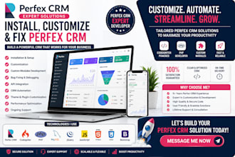 install, customize and fix perfex CRM, modules, PHP and codeigniter