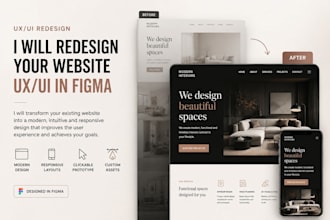 redesign your website UX UI in figma