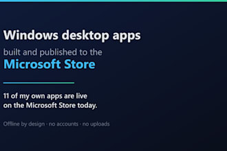 build a windows desktop app and publish it to the microsoft store