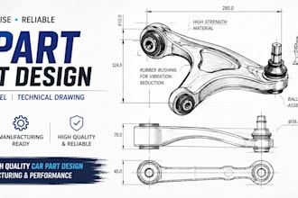 design custom car parts and automotive products from idea to 3d cad