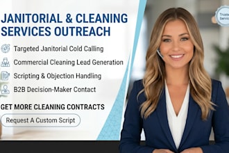 janitorial cold calling, cold calling, janitorial cleaning services, cold caller