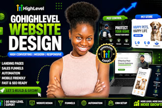 gohighlevel ghl website design for pest control pet store go highlevel VA expert
