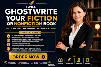 ghostwrite your fiction or nonfiction book