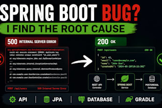 fix java spring boot bugs and backend errors