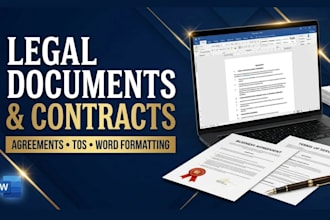 draft legal documents contracts legal agreements ms word document formatting tos