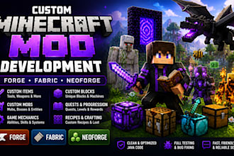 develop minecraft mods for forge fabric neoforge with custom items
