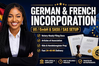 prepare german company registration and france company formation documents fast