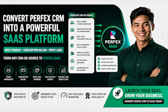 convert perfex CRM into saas, multi tenancy, subscription billing, white label