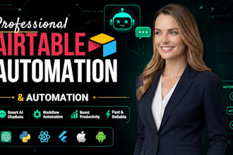 build airtable automation, airtable crm database, client portal and softr app