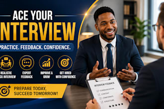 conduct a realistic mock job interview and give you expert feedback