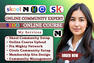 skool online community setup skool online course circle so and mighty network