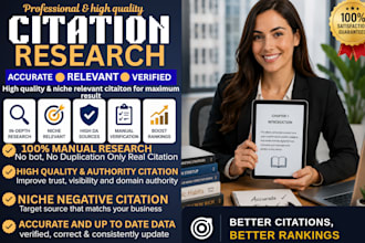 do niche relevant citation research and authoritative source research
