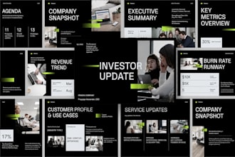 design investor update deck b2b saas sales deck for angel investor capital raise