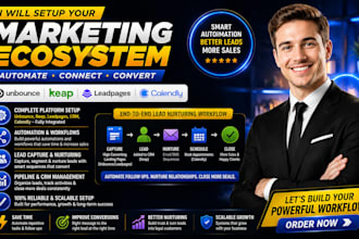 setup unbounce keap leadpages crm automation calendly lead nurturing workflow