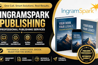 handle your paperback book formatting, and hardcover for ingramspark publishing