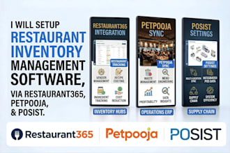 setup restaurant inventory management software via restaurant365 petpooja poss