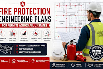 design fire protection and sprinkler plans for permits in all US states