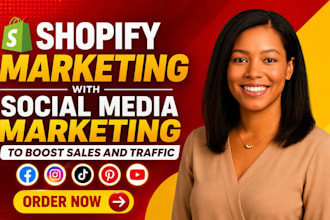 do shopify marketing with social media marketing to boost sales and traffic