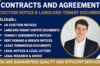 draft UK eviction notices landlord tenant dispute tenancy agreement legal notice