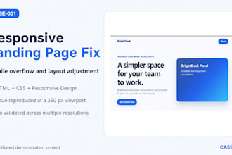 fix responsive HTML CSS website layout and mobile issues