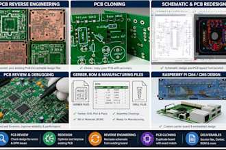 reverse engineer clone redesign and recreate your pcb with schematic gerber bom