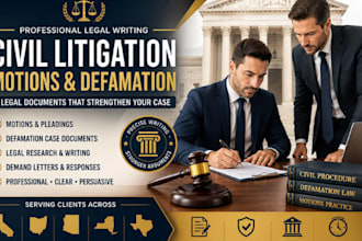 licensed california ohio az ny tx civil litigation for lawsuit motion defamation