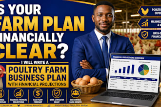 write a livestock poultry farm business plan with financial projections