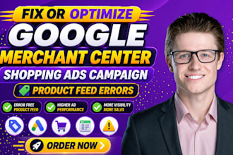 fix or optimize google merchant center shopping ads campaign product feed errors