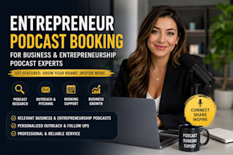 entrepreneur podcast booking for business and entrepreneurship podcast experts